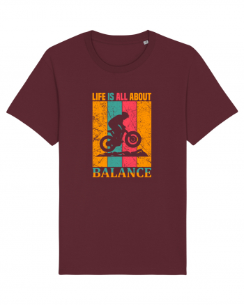 Life Is All About Balance Burgundy