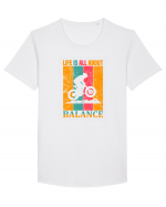 Life Is All About Balance Tricou mânecă scurtă guler larg Bărbat Skater