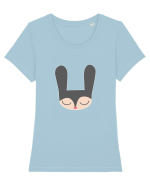 Rabbit Tricou mânecă scurtă guler larg fitted Damă Expresser