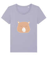 Bear Tricou mânecă scurtă guler larg fitted Damă Expresser