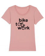 Bike To Work Tricou mânecă scurtă guler larg fitted Damă Expresser