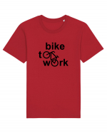 Bike To Work Tricou mânecă scurtă Unisex Rocker