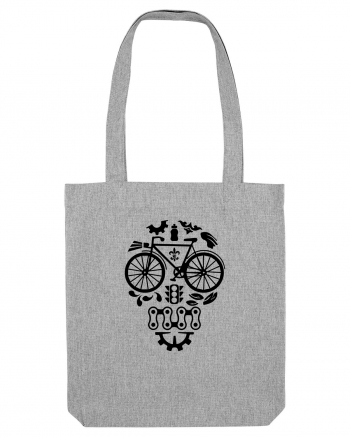 Bicycle Skull Heather Grey