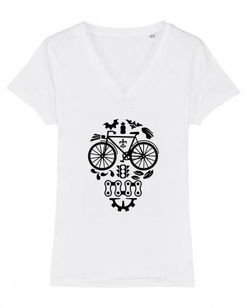 Bicycle Skull White