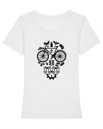 Bicycle Skull White