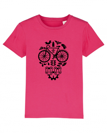 Bicycle Skull Raspberry