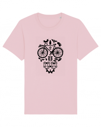 Bicycle Skull Cotton Pink