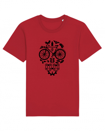 Bicycle Skull Red