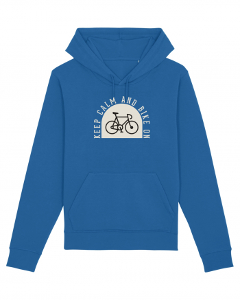 Keep Calm And Bike On Royal Blue