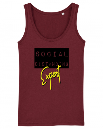 Social Distancing Expert Burgundy