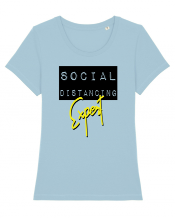 Social Distancing Expert Sky Blue