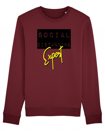 Social Distancing Expert Burgundy