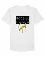 Social Distancing Expert Tricou mânecă scurtă guler larg Bărbat Skater