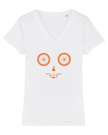 Bicycle Funny Face White