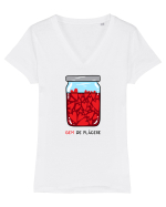 Gem de plăcere Tricou mânecă scurtă guler V Damă Evoker
