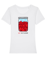 Gem de plăcere Tricou mânecă scurtă guler larg fitted Damă Expresser