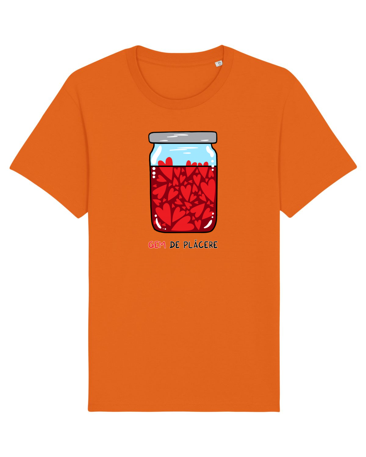 Tricou mânecă scurtă Unisex Rocker Bright Orange