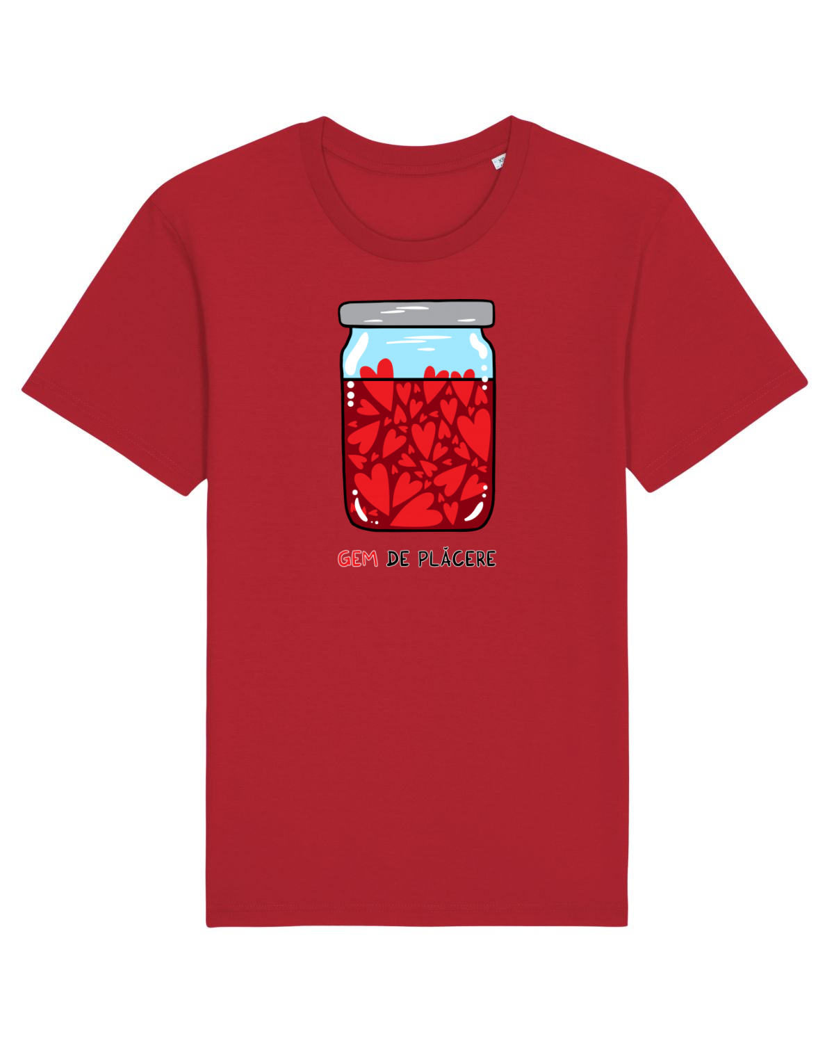 Tricou mânecă scurtă Unisex Rocker Red