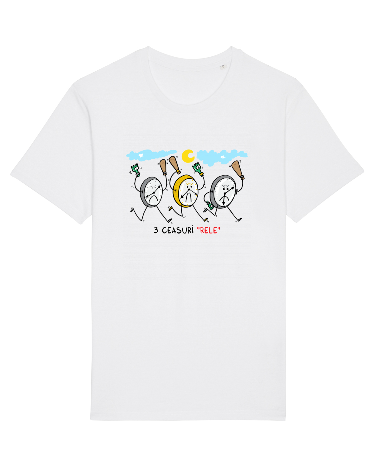 Tricou mânecă scurtă Unisex Rocker White