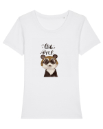Little one Tricou mânecă scurtă guler larg fitted Damă Expresser