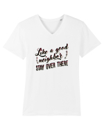 Like a good neighbour stay over there Tricou mânecă scurtă guler V Bărbat Presenter