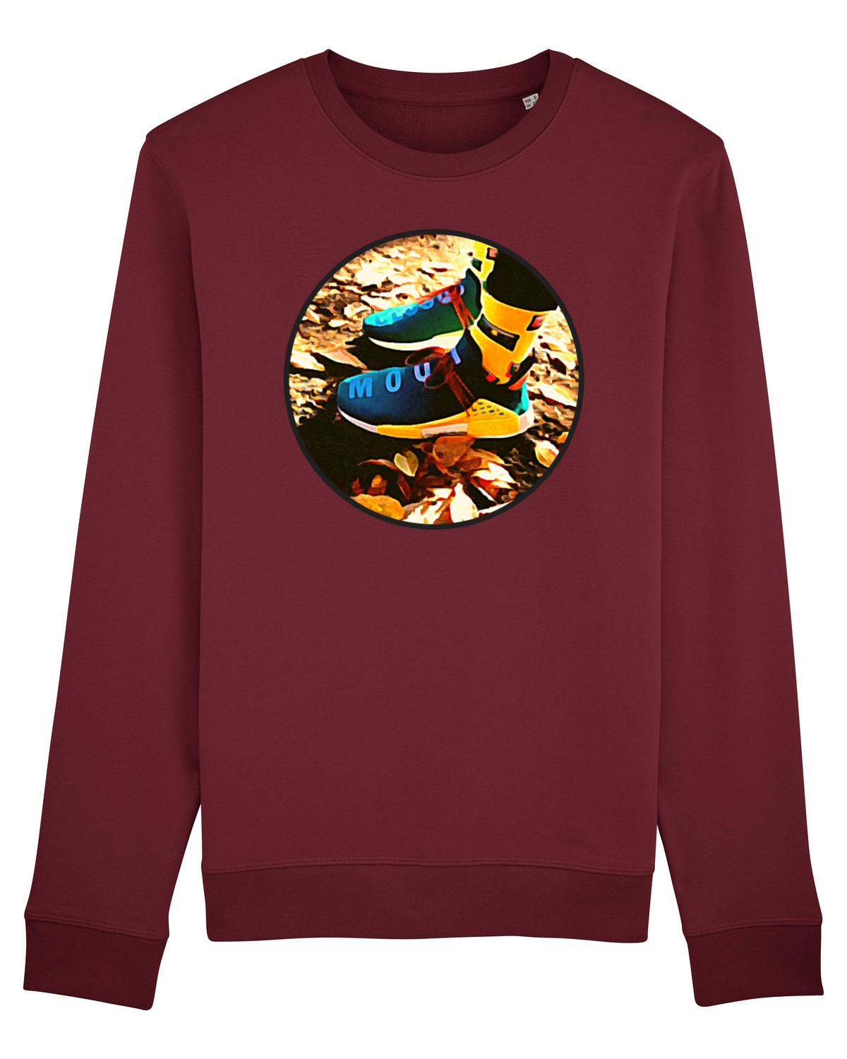 Bluză mânecă lungă Unisex Rise Burgundy