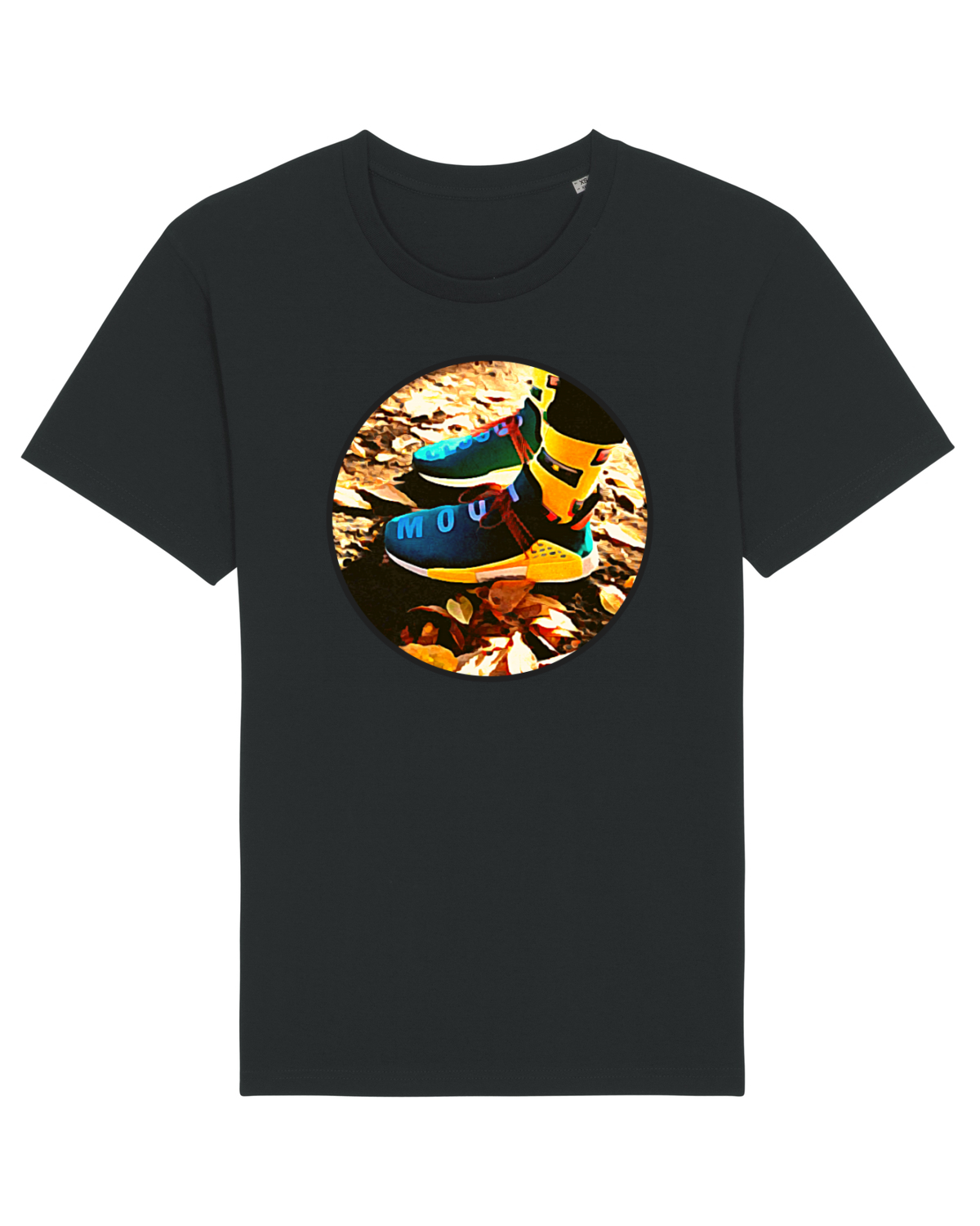 Tricou mânecă scurtă Unisex Rocker Black