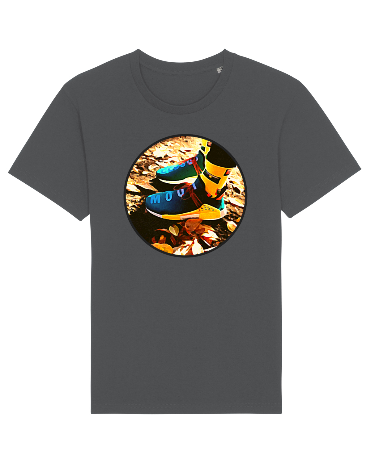 Tricou mânecă scurtă Unisex Rocker Anthracite