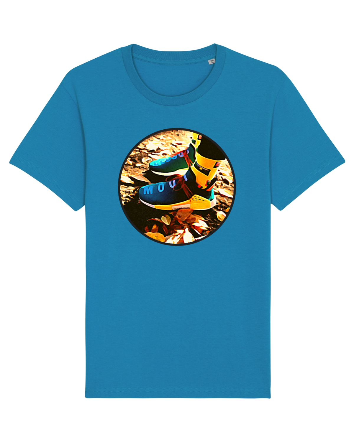 Tricou mânecă scurtă Unisex Rocker Azur