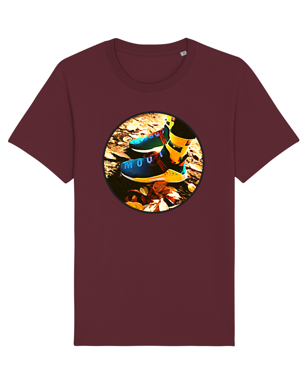 Tricou mânecă scurtă Unisex Rocker Burgundy