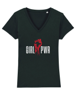Girl Power Tricou mânecă scurtă guler V Damă Evoker