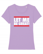 Let me be great Tricou mânecă scurtă guler larg fitted Damă Expresser