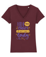 Act like a Lady Tricou mânecă scurtă guler V Damă Evoker