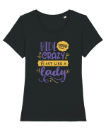 Act like a Lady Tricou mânecă scurtă guler larg fitted Damă Expresser