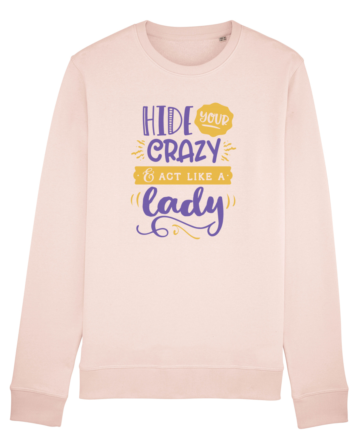 Bluză mânecă lungă Unisex Rise Candy Pink
