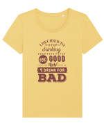 Stop Drinking Tricou mânecă scurtă guler larg fitted Damă Expresser