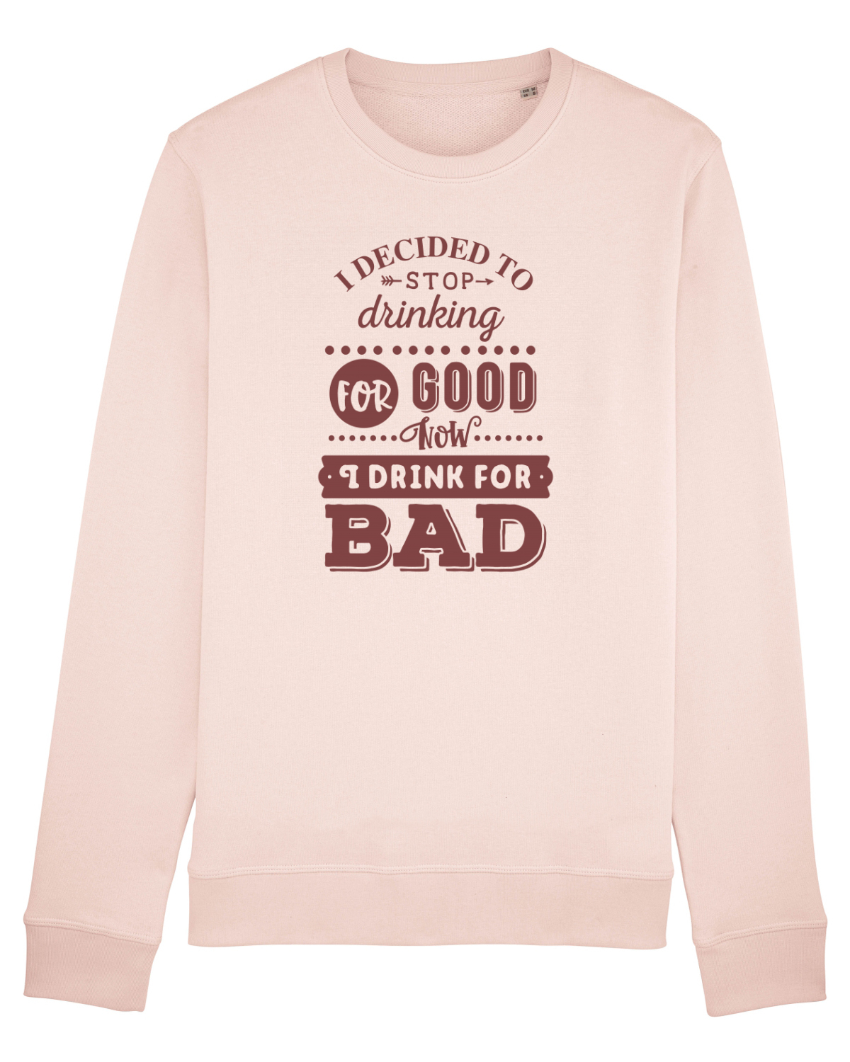 Bluză mânecă lungă Unisex Rise Candy Pink