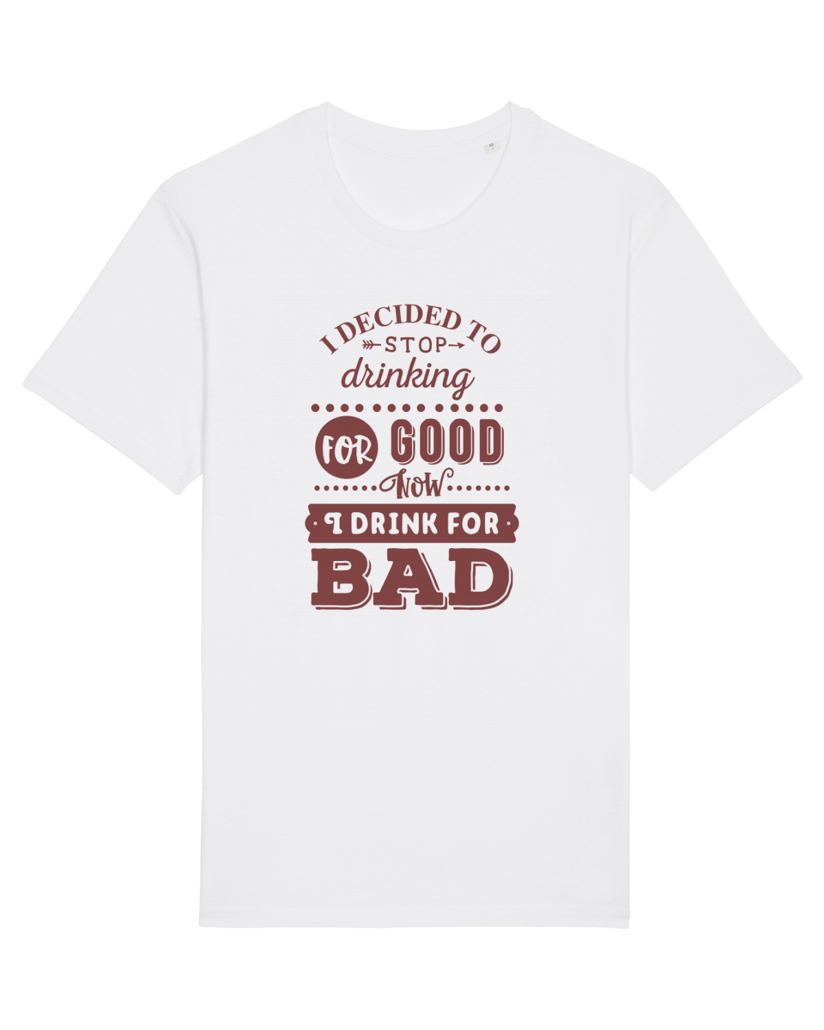 Tricou mânecă scurtă Unisex Rocker White