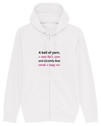 Yarn, Drink, Seat, Happy (negru si roz) White