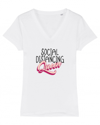 Social Distancing Queen White