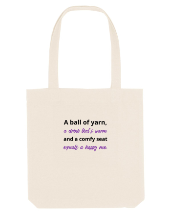 Yarn, Drink, Seat, Happy (negru si mov) Natural