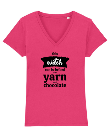 This Witch can be bribed with yarn and chocolate. Raspberry