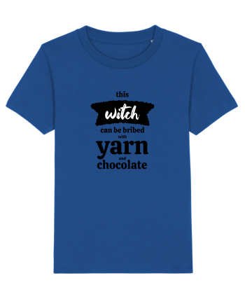 This Witch can be bribed with yarn and chocolate. Majorelle Blue