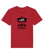 This Witch can be bribed with yarn and chocolate. Tricou mânecă scurtă Unisex Rocker