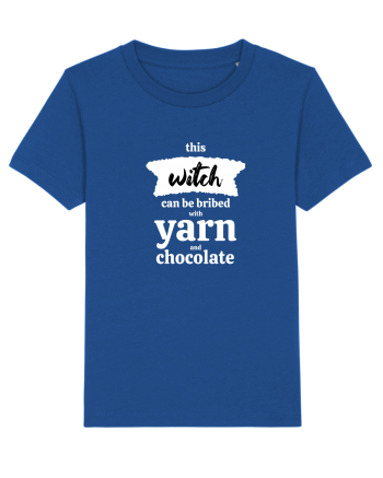 This Witch can be bribed with yarn and chocolate. (alb) Majorelle Blue