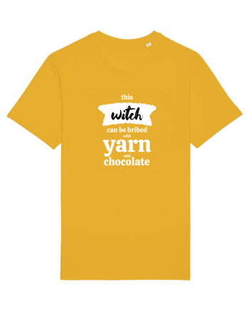 This Witch can be bribed with yarn and chocolate. (alb) Spectra Yellow