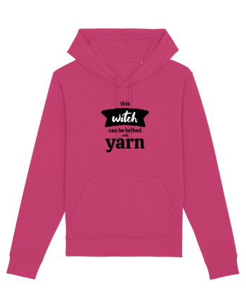 This Witch can be bribed with yarn. Raspberry