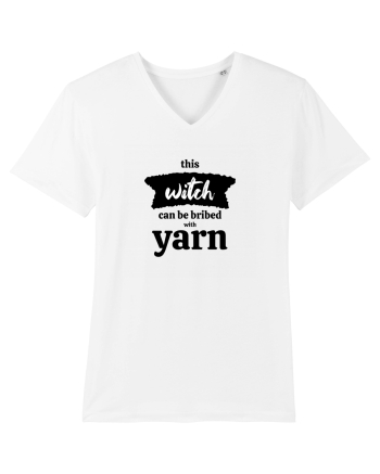 This Witch can be bribed with yarn. White