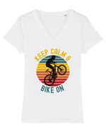 Pentru Ciclisti Tricou mânecă scurtă guler V Damă Evoker