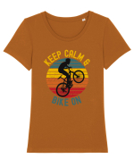 Pentru Ciclisti Tricou mânecă scurtă guler larg fitted Damă Expresser